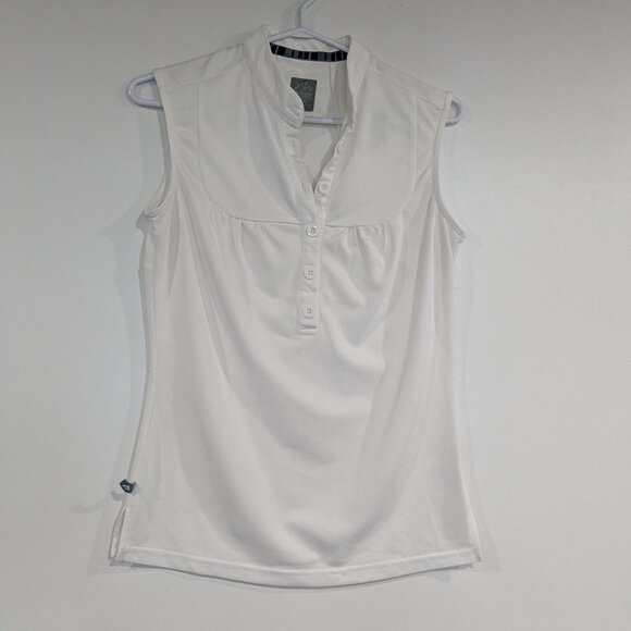 *3/$10* Black Mountain Sleeveless Top White Size Small - Picture 1 of 4